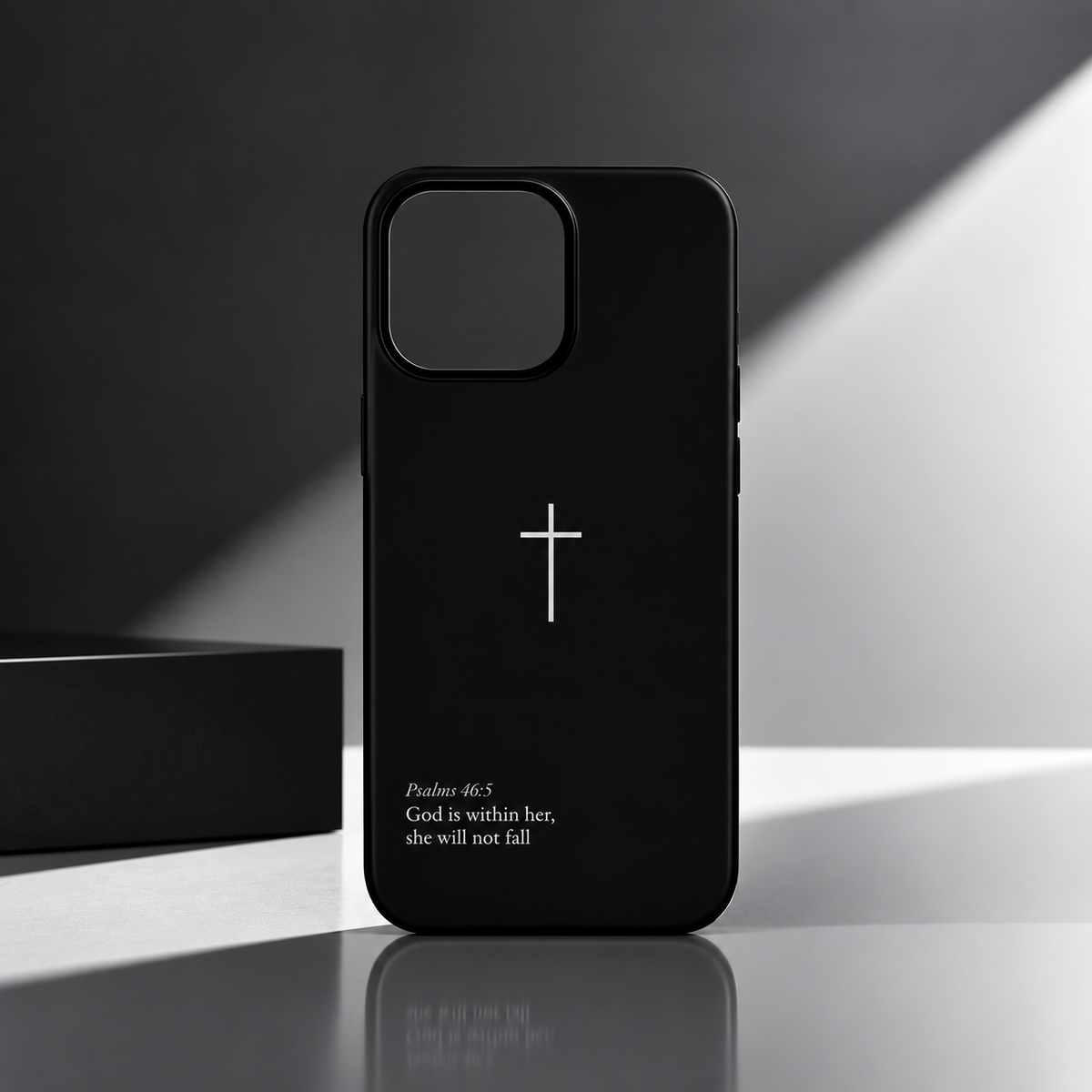 Faith Cross – Premium Schwarze Handyhülle ✝